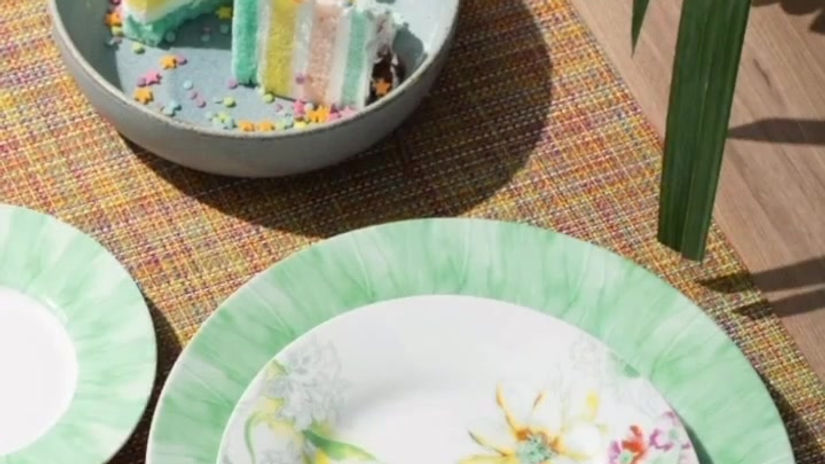 HOME4U FLORAL DINNER SET